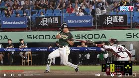 ▲台鋼雄鷹藍寅倫1次打擊出現2次挑戰。（圖／翻攝自CPBLTV）