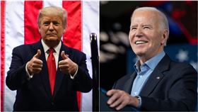 川普（左）與拜登（右）角逐美國總統寶座。（圖／翻攝自拜登、川普臉書）