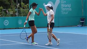 台港組合李亞芯／胡可澄不敵日本組合，未能前進冠亞軍賽。（圖／大會提供）