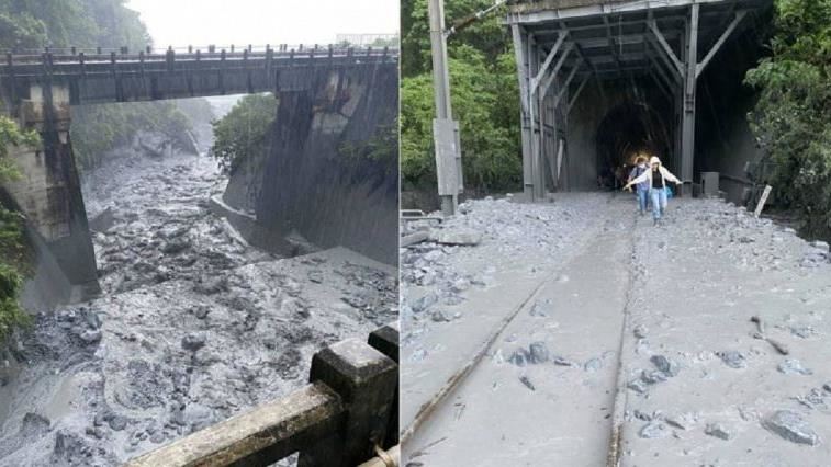 新自強號出軌卡隧道 土石流時雨量2.5毫米