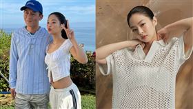 Jennie（右）曬出與陳冠希（左）合照立刻引發熱烈討論。