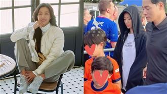 野生全智賢被捕獲！帥尪、2兒子顏值破表