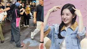 金智媛穿拖鞋逛台北吃享鴨，超溶入台灣人生活。（圖／翻攝threads）