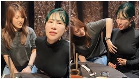 丹妮婊姐大方讓理科太太「驗奶」。（圖／截圖自IG）