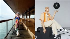 白冰冰搭機巧遇黃宣。（組合圖／翻攝自FB、IG)