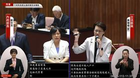 黃珊珊質詢卓榮泰。（圖／翻攝自國會頻道）