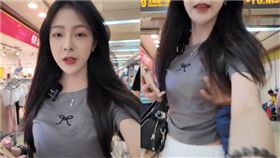 中國,美女網紅,阿貝很全能,Joeman,台北車站,地下街,襲胸