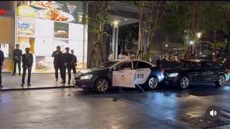 周杰倫代言活動…警車趕違停撞百萬邁巴赫