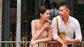 ▲因為保羅哥在香港工作，因此韓笙笙的婚紗照也選擇在香港拍攝。（翻攝自韓笙笙臉書）