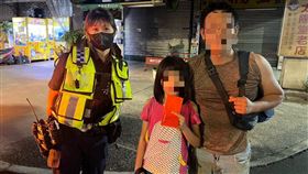失業父攜8歲女，深夜流落街頭，霧峰，暖心警及時伸援手(圖/翻攝畫面)