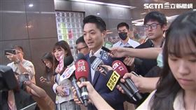 ▲台北市長蔣萬安出席市府員工身心健康關懷中心揭牌暨健康嘉年華前受訪