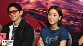 謝欣穎、林柏宏、大飛。（圖／記者楊樹攝影）