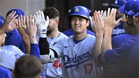 ▲大谷翔平連2天首打席開轟。（圖／美聯社／達志影像）