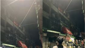 台中,東興市場,火警,2次,電線,冷氣室外機（圖／翻攝畫面）
