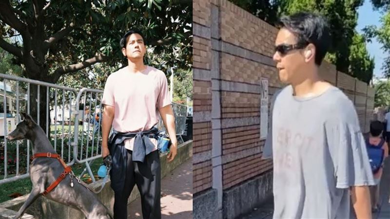 韓網友拍兒「遛狗大叔突入鏡」竟是彭于晏