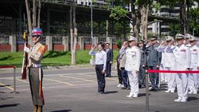 海軍陸戰隊28日舉辦追悼紀念儀式，追思1980年的「聯興22號演習」中殉職的23名先烈英靈，立委林岱樺也出席。（圖／翻攝自林岱樺臉書）