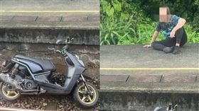 台鐵機車闖入。（圖／翻攝自臉書）