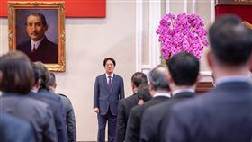 總統賴清德主持「新任總統府、行政院、考試院、國家安全會議及國安局政務人員宣誓典禮」（總統府提供）