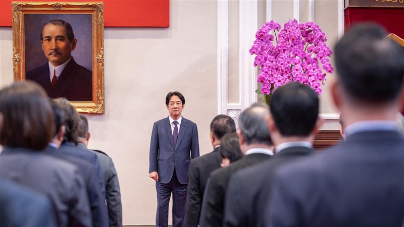 賴清德主持國安局長蔡明彥等人宣誓典禮