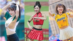 中職啦啦隊。（圖／翻攝自一粒、林襄、峮峮臉書）