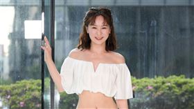 游詩璟出席記者會展露纖腰。（圖／三立提供）