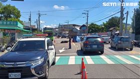 台中,潭子,死亡車禍,逆向,砂石車,輾斃（圖／翻攝畫面）