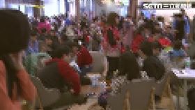 阿公,阿嬤,人群,佔位,聊天,餐廳,人潮