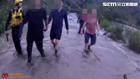 花蓮暴雨釀溪水暴漲！3遊客逃生不及待警救援