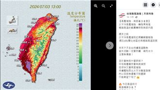 全台燒番薯！氣象粉專：酷熱還看不到盡頭