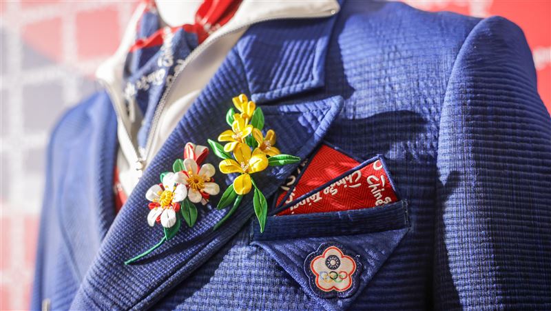 奧運台灣隊服胸針超吸睛！雲林纏花之美