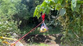 寶山,墜橋,轎車,邊坡（圖／翻攝畫面）