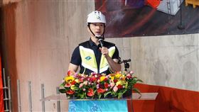 蔣萬安出席萬大線第一期臺北市區段隧道貫通典禮。（圖／北市府提供）