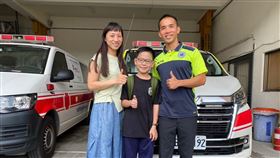 新竹縣消防局,接生,男孩,竹東分隊（圖／翻攝自新竹縣消防局臉書）