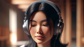 胡皓淳醫師呼籲，不要長時間使用耳塞或耳機，否則會封閉耳道，造成潮濕和細菌滋生。（圖／AI生成）
戴耳機,耳機,聽歌
