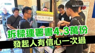 送4.3萬份拆樑連署！發起人有信心一次過