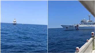 台灣海巡VS中國海警！海峽中線對峙畫面曝