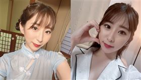AV女優寶田萌奈美日前宣布結束台灣成人展工作後，將到英國遊學進修。（合成圖／翻攝自寶田萌奈美X）
