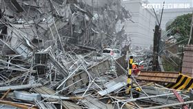 雲林,斗六,鷹架倒塌,工安意外,科技公司（圖／翻攝畫面）