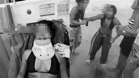 14歲少女太陽穴被長刀刺入。（圖／翻攝自Ｘ）