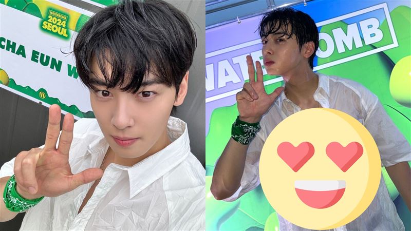 車銀優白襯衫開深V濕透　性感胸肌全現