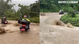 有人被壓！車隊遭「髮夾彎土石流」沖下山