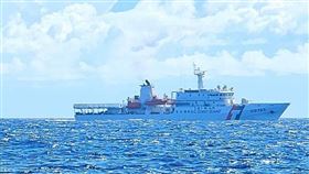 中國科考船「嘉庚號」進入我東部海域，遭海巡監控驅離。（圖／翻攝軍事粉專「Taiwan ADIZ」）