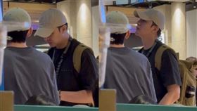 直擊謝佳見揪密友逛街覓食！同色系兄弟帽展好交情　網眼尖抓床單一樣