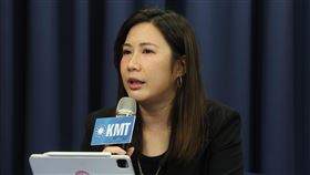 國民黨召開「民進黨打擊詐騙沒半步 抹黑、護航全奧步！」記者會，桃園市議員凌濤、台北市議員柳采葳、副發言人鄧凱勛等出席。（圖／國民黨提供）