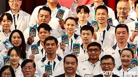 ▲2024巴黎奧運代表團授旗典禮，羽球選手戴資穎。（圖／記者劉彥池攝影）