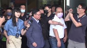 鄭文燦,交保,1200萬,貪污,離開（圖／翻攝畫面）