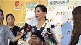 陳亞蘭今天露面擔任「1919食物銀行-救助套餐」年度代言人。（圖／記者趙浩雲攝影）