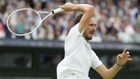 俄羅斯男網名將梅迪維夫（Daniil Medvedev）（圖／美聯社／達志影像）