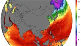 暖池中的暖池。（圖／翻攝自鄭明典 臉書）