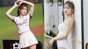 樂天桃猿啦啦隊「零死角女神」 林岱縈人氣高。（圖／翻攝自daiying0 IG）